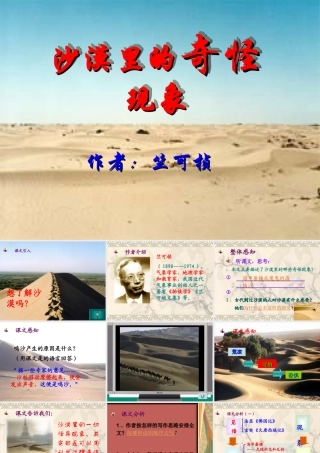 《沙漠里的奇怪现象》