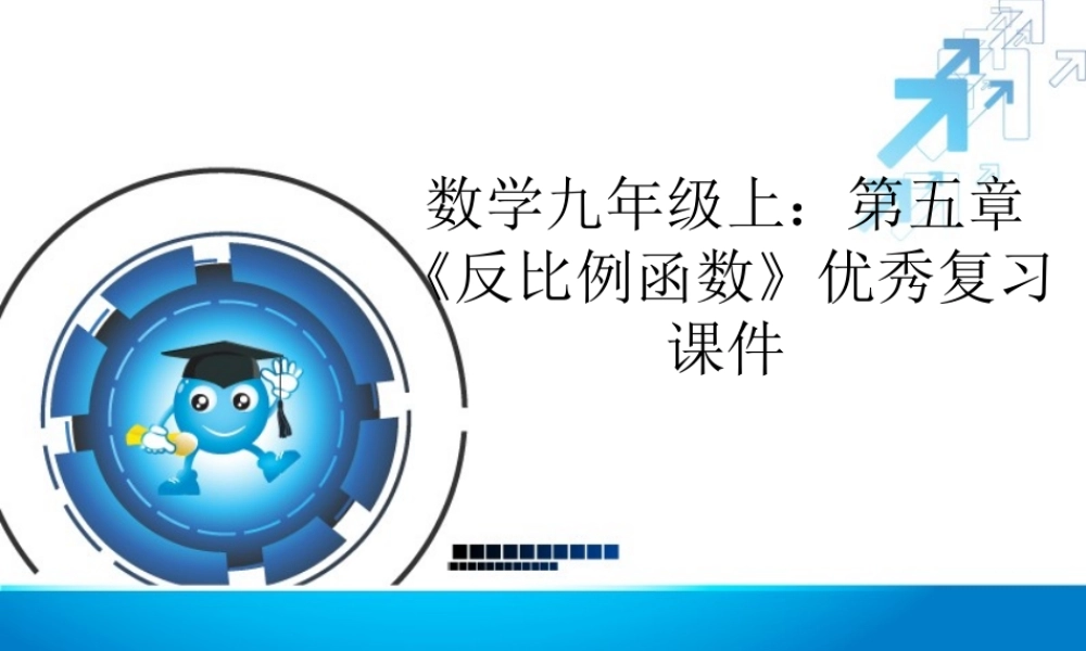 《反比例函数》优秀复习课件