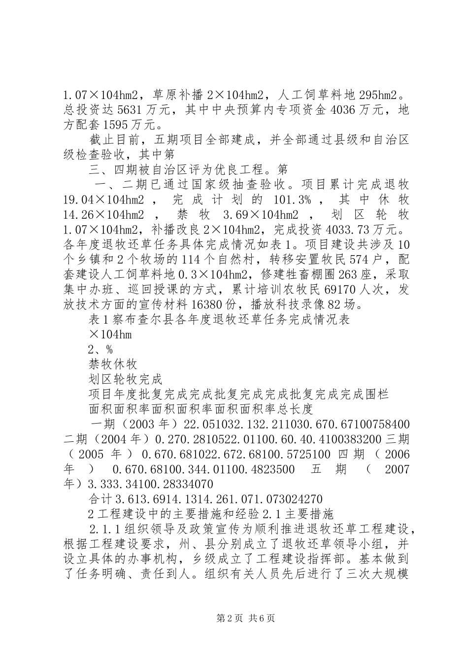 察布查尔县实施退牧还草工程的经验体会与思考_第2页