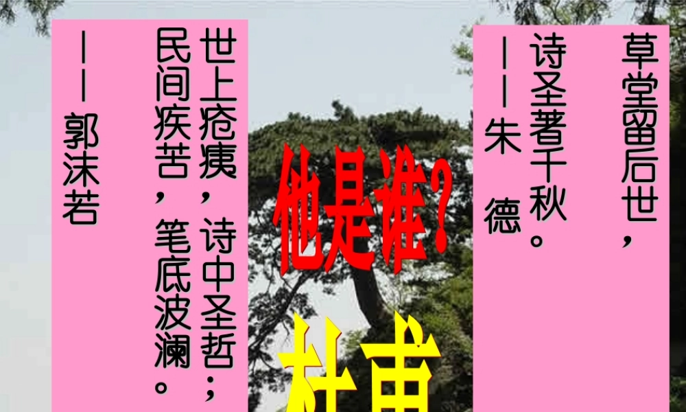 ＜＜望岳＞＞适合课堂教学适用（课件）