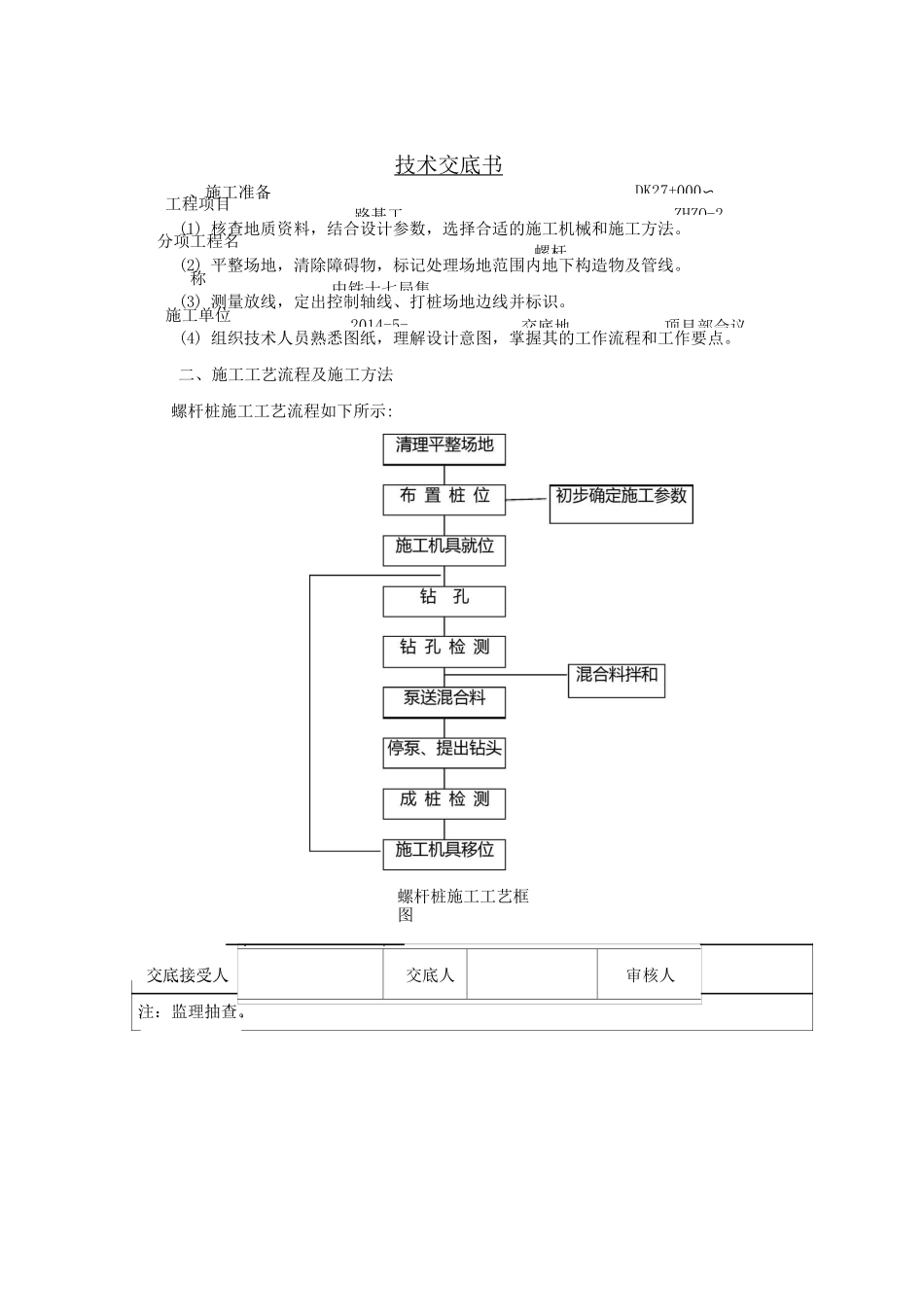 螺杆桩施工技术交底_第1页