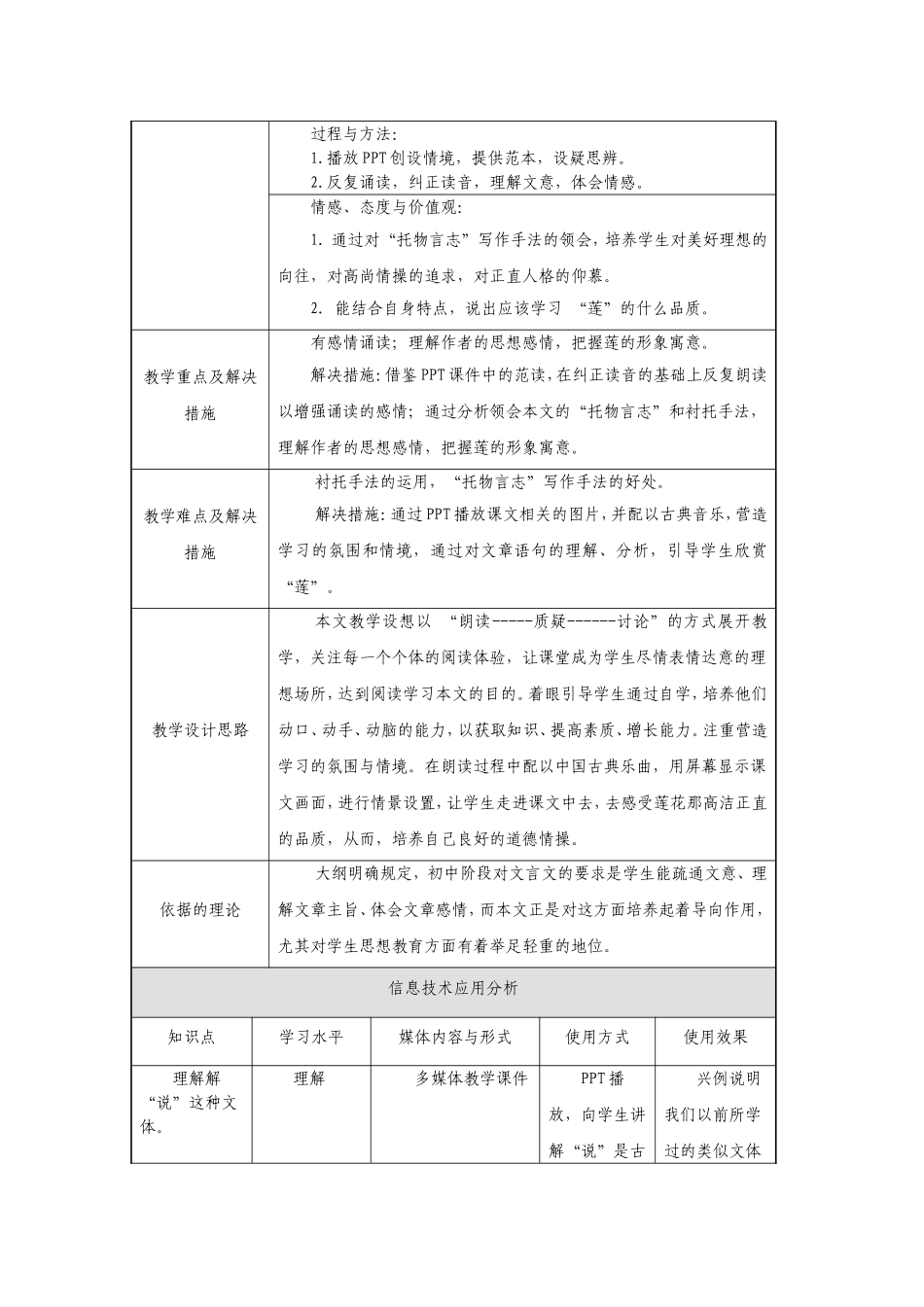 教学设计《爱莲说》_第2页