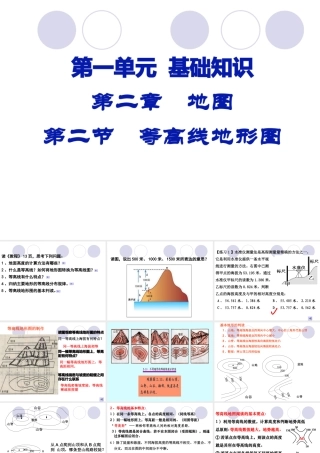 等高线图---教学课件