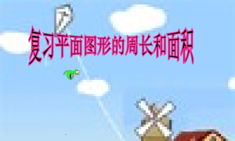 平面图形面积的整理和复习