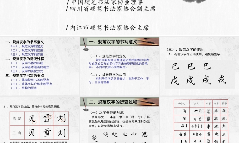 段瑞明规范汉字及规范书写