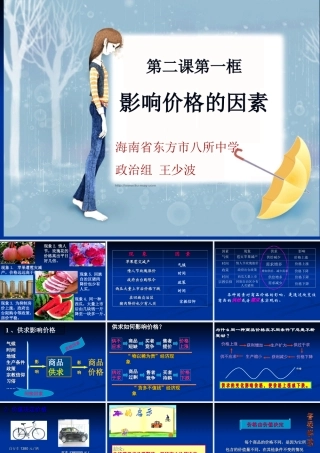 影响价格的因素