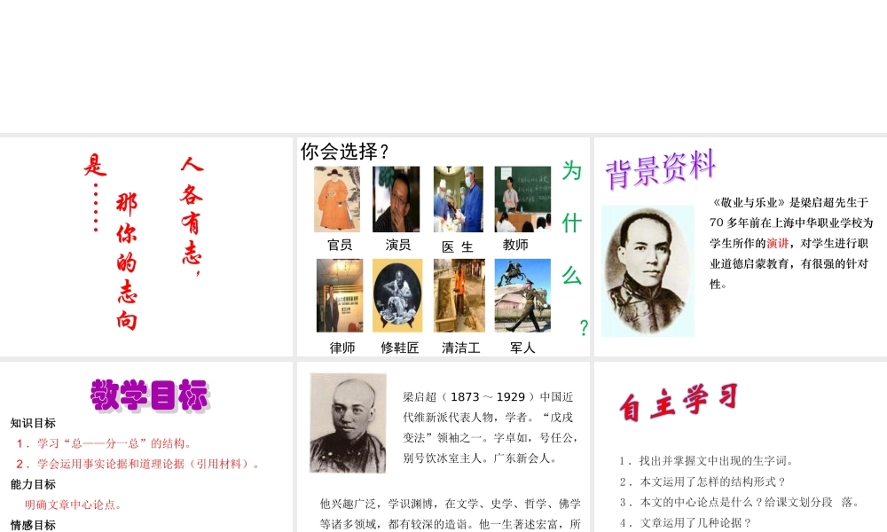 敬业与乐业课件