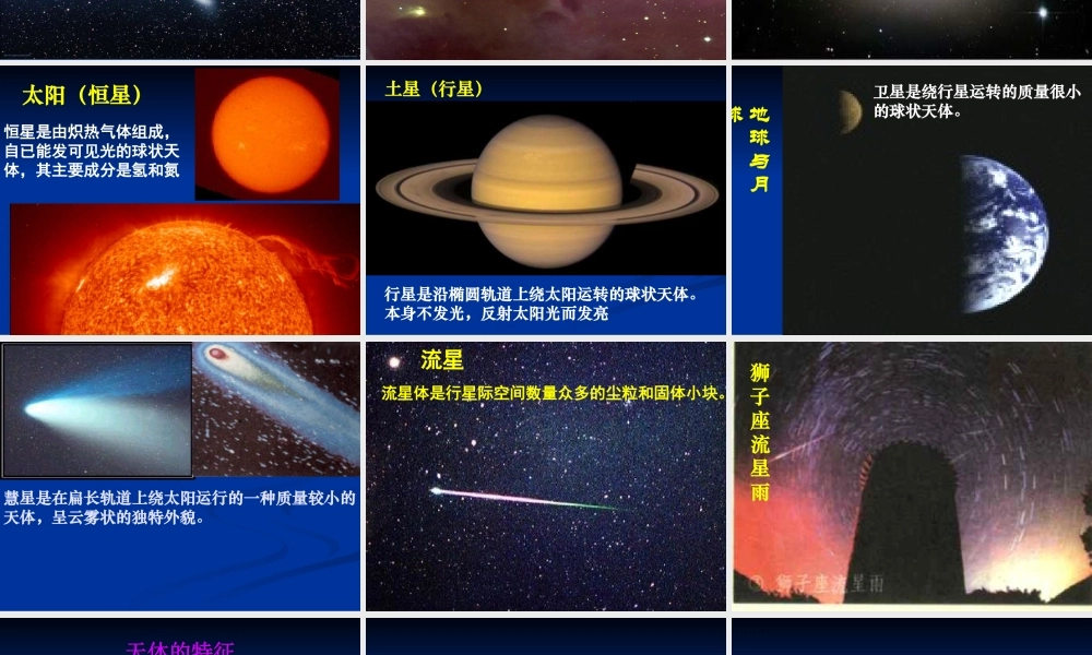 第一节宇宙中的地球