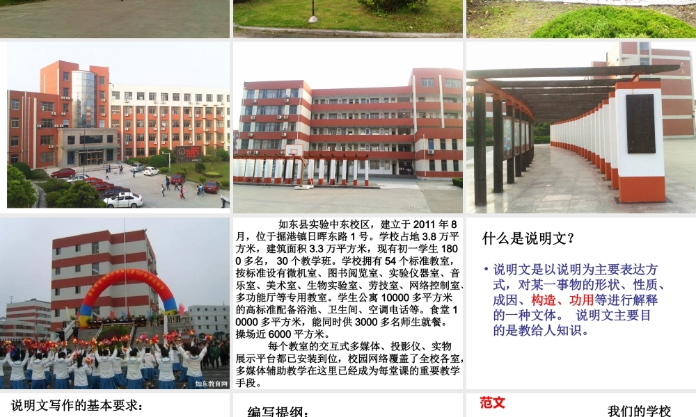 作文：我们的学校