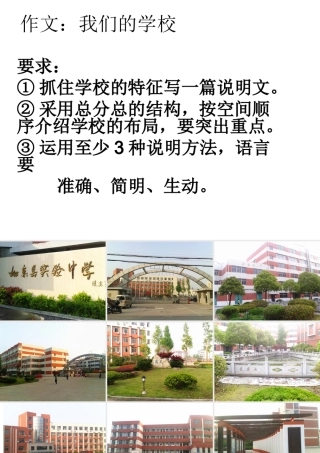 作文：我们的学校