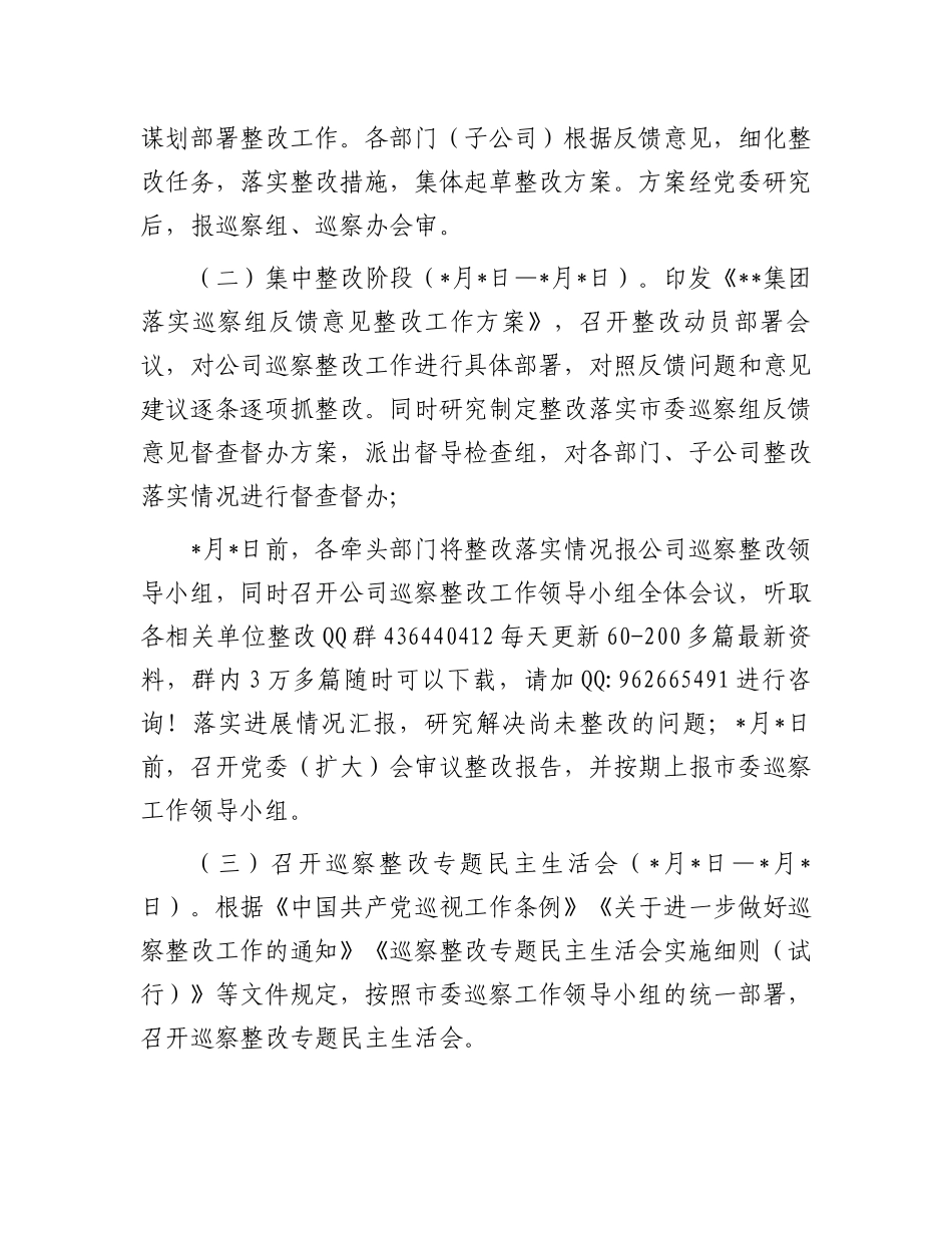 公司落实巡察反馈问题整改工作方案_第3页