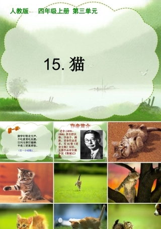 (人教版)四年级语文课件_猫教用