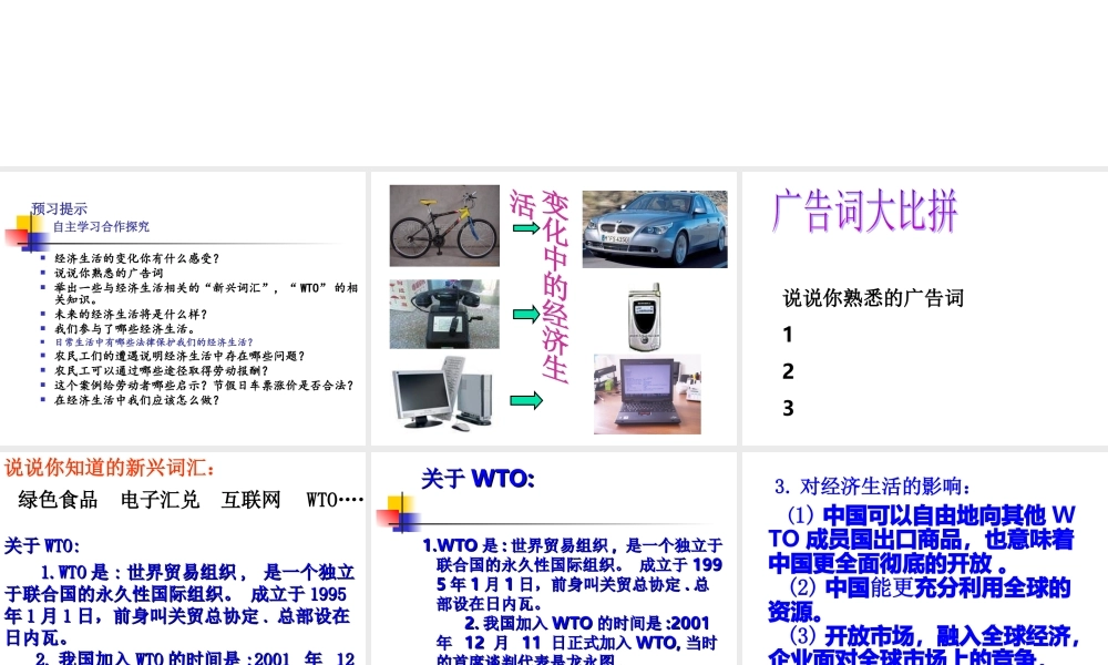 八年级政治上册_第三课第一节我们身边的经济生活课件_湘教版