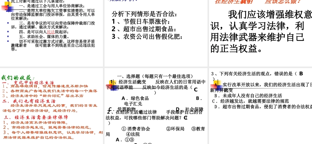 八年级政治上册_第三课第一节我们身边的经济生活课件_湘教版