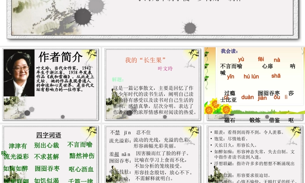 我的长生果_小河罗树财