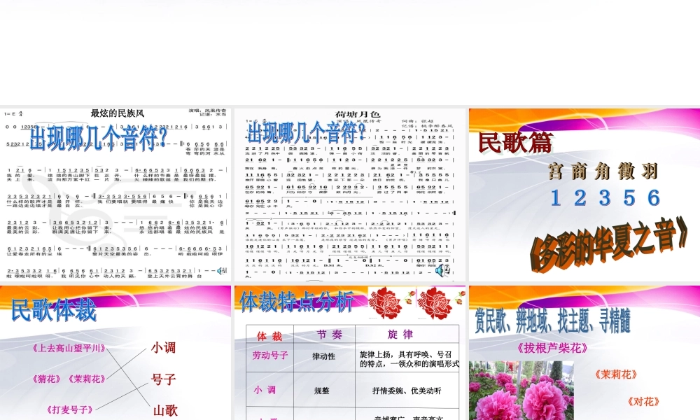《多彩的华夏之音》课件