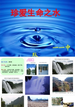 珍爱生命之水主题班队会