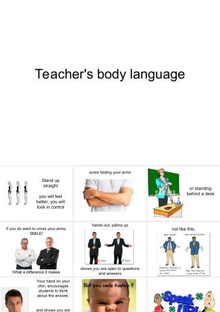 bodylanguage上课的肢体语言