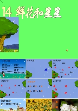鲜花和星星课件