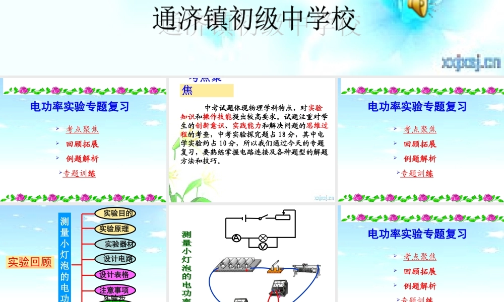 电功率实验专题复习