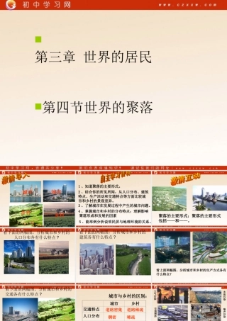 《世界的聚落》配套课件（湘教版七年级上）