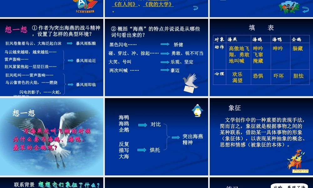 高尔基《海燕》