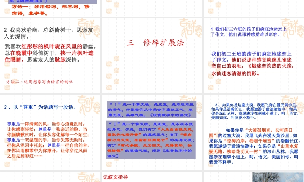 作文细节描写_课件