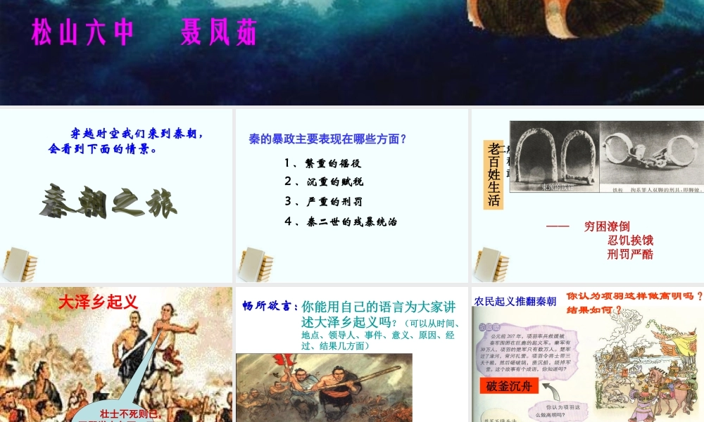 “伐无道，诛暴秦”