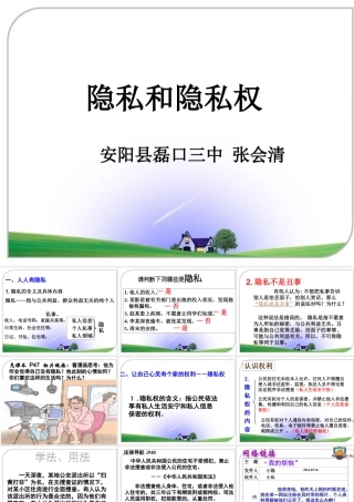 隐私和隐私权PPT课件