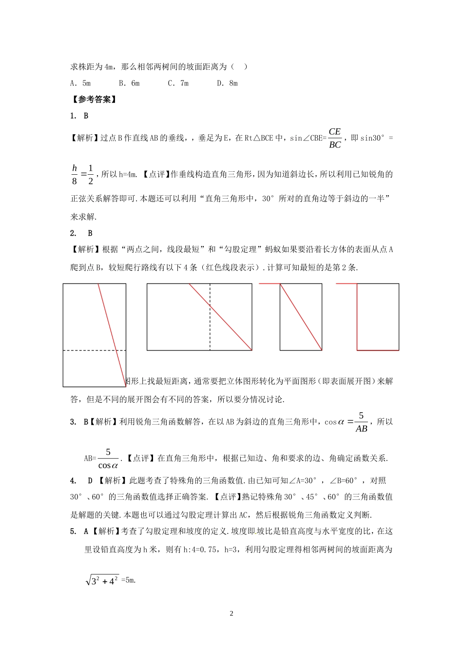 解直角三角形及其应用_第2页