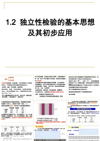 独立性检验的基本思想及其初步应用