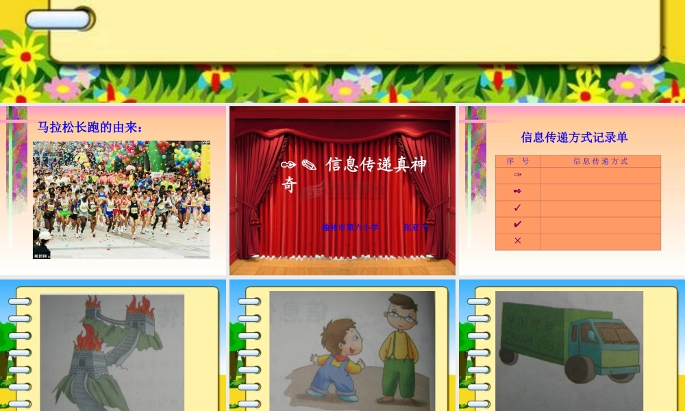 小学五年级信息技术PPT《信息传递真神奇》课件