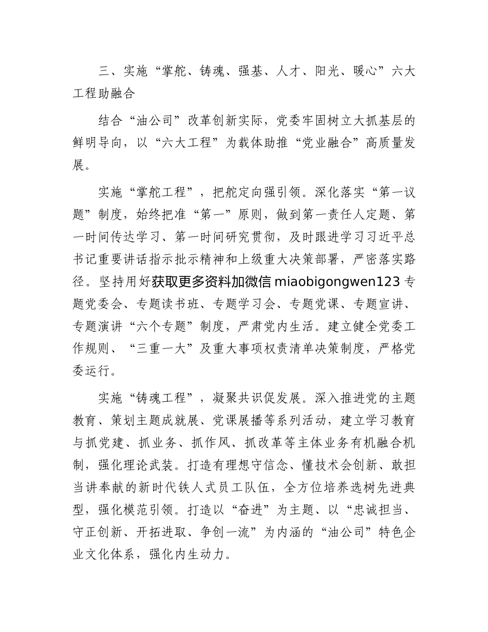 经验交流：构建“1346”党建工作体系，开创高质量发展新格局_第3页