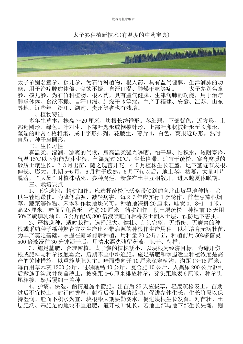 太子参种植新技术_第1页