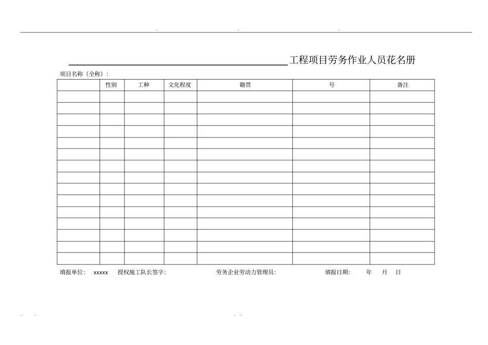 劳务用工表格大全_第2页