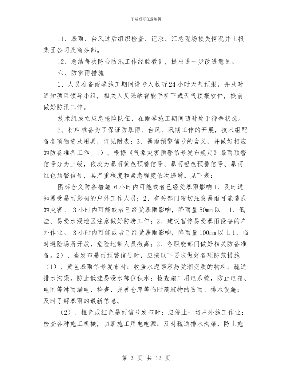 季节性施工安全技术方案与季节禁种铲毒整顿行动方案汇编_第3页