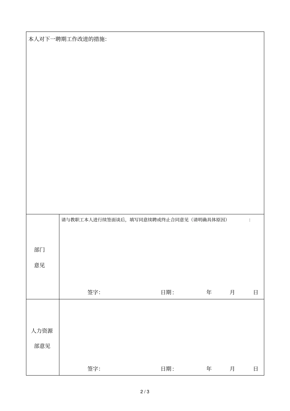 劳动合同期满续签考核表_第2页