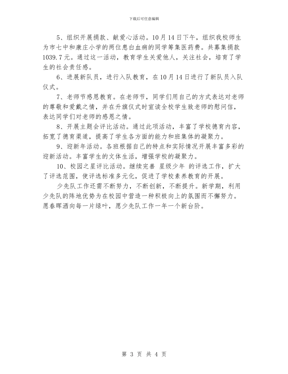 学校少先队工作总结_第3页