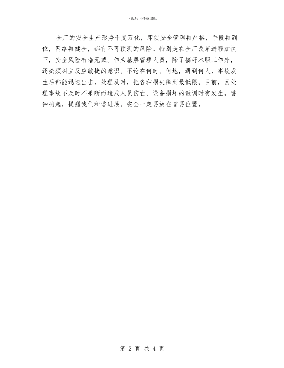 安全会议心得体会与安全促进项目工作计划汇编_第2页