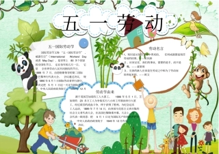 劳动节精美电子小报16