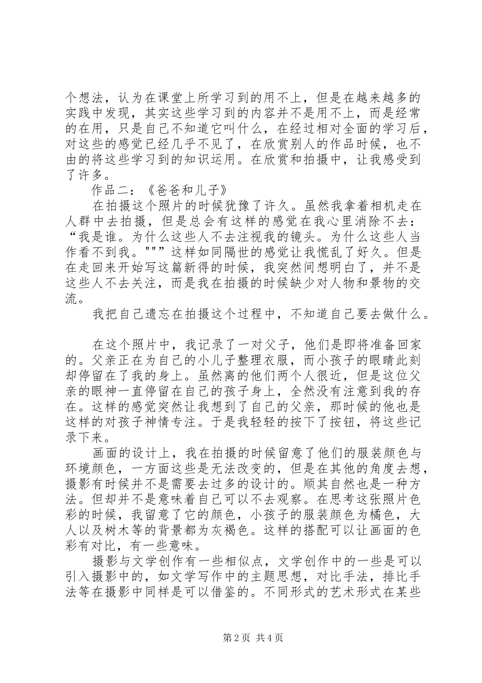 主题摄影作品创作心得_第2页