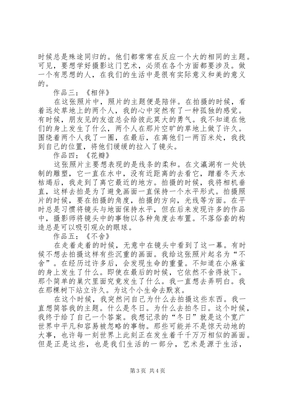 主题摄影作品创作心得_第3页