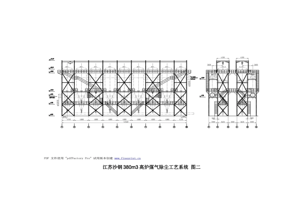 江苏沙钢380m3高炉煤气干法除尘器及除尘工艺系统设计方案_第2页