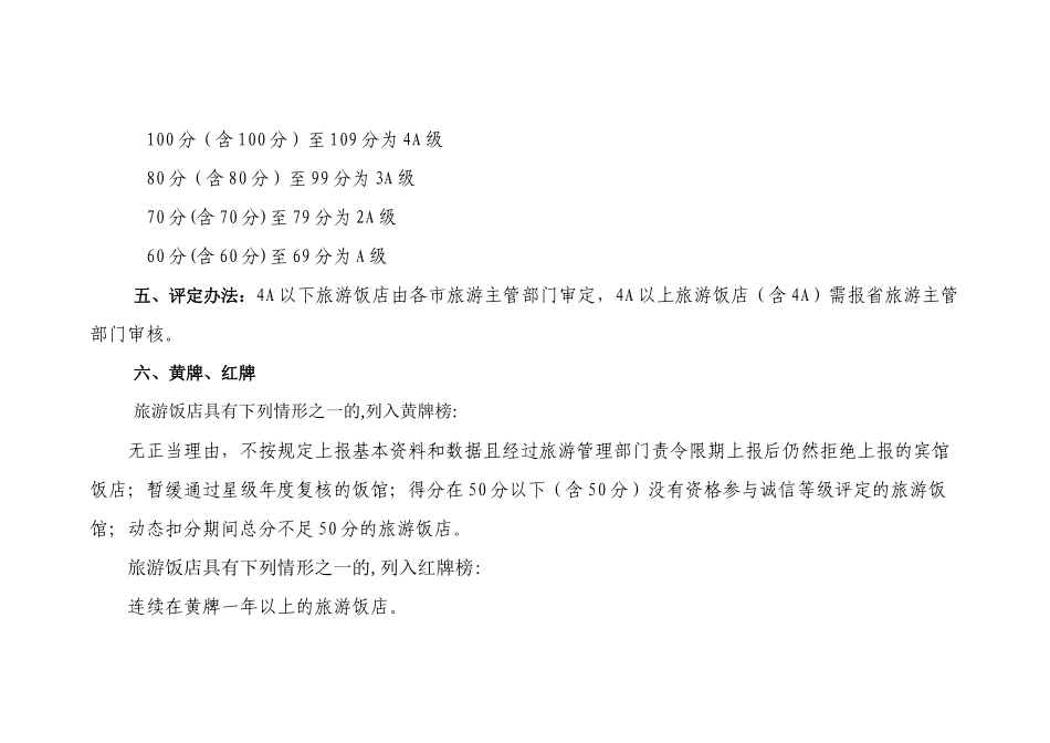 旅游饭店诚信等级划分和评分标准_第2页