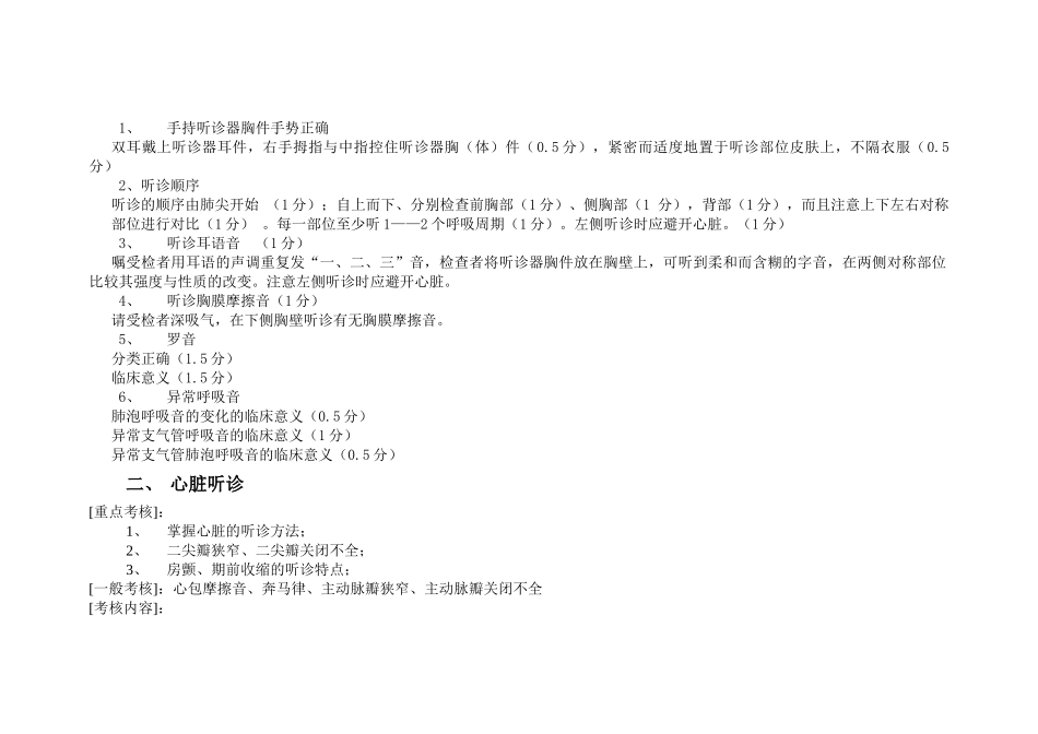 全科医生技能考核大纲及评分标准___第2页