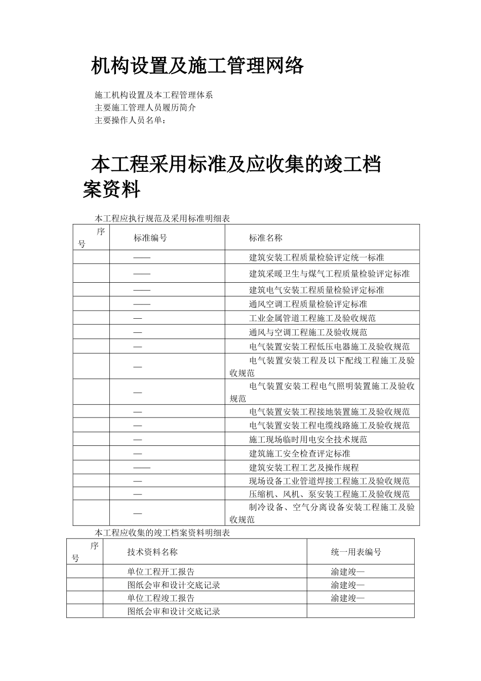 重庆某大厦安装工程施工组织设计_第2页