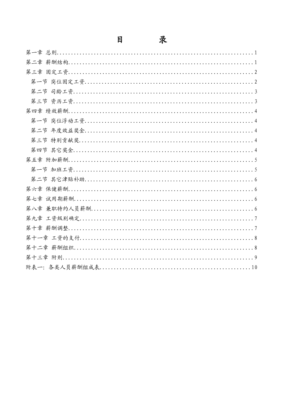 黑龙江乌苏里江制药有限公司薪酬制度_第2页