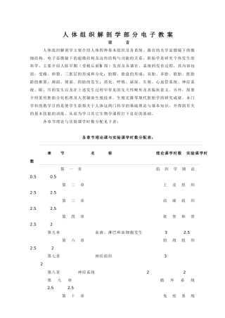 人体组织解剖学部分电子教案-第二章上皮组织