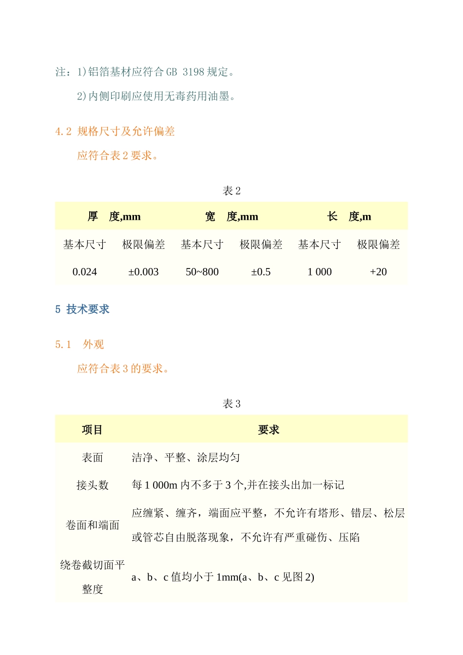 药品包装用铝箔GB12255-90(1)_第3页