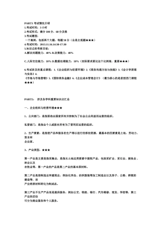 金融管理综合应用重点